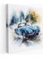 Bmw Rüya Gibi Suluboya Kanvas Tablo - Bmw, Duvar Sanatı, Suluboya Tablo, Rüya Gibi Atmosfer, 30X30 cm 1