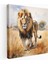 Yaban Hayatı Kanvas Tablo - Görkemli Aslan - Yaban Hayatı, Savannah, Kanvas Tablo, 30X30 cm 1