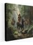 Amazon Kadınları Kanvas Tablo - Amazon Kadınları, Klasik Yağlıboya, Şiddetli Savaşçılar, Ev Dekorasyonu, 30X30 cm 1