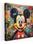 Pop Art Mickey Mouse Kolaj Kanvas Tablo, 30X30 cm 1