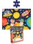 3 Adet 50 Parça Puzzle - Hayvanlarla Otobüs ve Ay Hayvanları ve Deniz Kızı 4