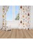 Ayıcık ve Sincap, Beyaz, Kahverengi, Ithal Kumaş, Çocuk ve Bebek Odası Fon Perde - 1 Kanat 1