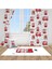Londra Turu, Beyaz, Kırmızı, Ithal Kumaş, Çocuk ve Bebek Odası Fon Perde - 1 Kanat 1