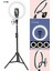 Sabitleyiciler (Tripod) Ring Fill Light LED Işıklı Tripod 10 Inç Halka Youtuber Tiktok Makyaj Işığı 1
