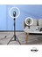 Sabitleyiciler (Tripod) Ring Fill Light LED Işıklı Tripod 10 Inç Halka Youtuber Tiktok Makyaj Işığı 3