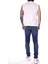 Bisiklet Yaka Beyaz Erkek T-Shirt 3DPT80PJ02Z 3