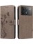 Xiaomi Redmi K70 Cüzdan Telefon Kılıfı Için Kılıf Kabartmalı Kelebek ile Yüksek (Yurt Dışından) 1
