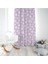 Mor Çiçekler, Ithal Kumaş, Çocuk ve Bebek Odası Fon Perde - 1 Kanat 3