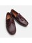 02AYH281870A780 HAKIKI Deri Bordo Erkek Loafer 3