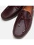 02AYH281870A780 HAKIKI Deri Bordo Erkek Loafer 4