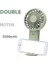 Elde Taşınabilir USB Şarj Çift Motorlu Küçük Fan Mini Taşınabilir Braket A (Yurt Dışından) 5
