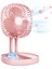 Elektrikli Taşınabilir Masa Fanı Pille Çalışan Fan Katlanır Fan Pembe (Yurt Dışından) 1