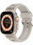 Apple Watch Ultra/ultra2 49MM Uyumlu Hava Alabilen Delikli Metal Süslemeli Desenli Silikon Kordon 1