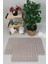 Modern Bubble Yıkanabilir Kaymaz Peluş Banyo Paspası Halısı 2'li Klozet Takımı 50X80-50X40CM Bej 1