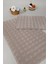 Modern Bubble Yıkanabilir Kaymaz Peluş Banyo Paspası Halısı 2'li Klozet Takımı 50X80-50X40CM Bej 3