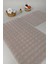 Modern Bubble Yıkanabilir Kaymaz Peluş Banyo Paspası Halısı 2'li Klozet Takımı 50X80-50X40CM Bej 4