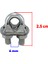 Çelik Halat Sıkma Sabitleme Klemensi 6 mm Çamaşır Ipi Sıkma Bağlama Somunlu A Tipi Kelemens 4 Adet 5