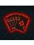 Ledli Tablo,ışıklı Tabela, LED Şeritli Poker Kartları,duvar Aksesuarı Ahşap Tablo,dekoratif Tablo 2