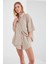Taş Müslin Kadın Oversize Gömlek | EK1006965-6965 4