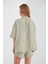Olive Müslin Kadın Oversize Gömlek | EK1006965-6965 5