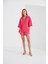 Fuşya Müslin Kadın Oversize Gömlek | EK1006965-6965 3