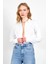 Beyaz Poplin Kadın Gömlek| EDI100166847-6847 3