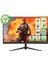 GamePower Vivid T40 24'' Curved RGB 180Hz 0.5ms FHD Va Panel 2x2W Speaker Gaming Monitör (Sıfır Ölü Piksel Garantili) 1