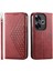 Xiaomi Poco F6 5g Cüzdan Için Flip Case El Kayışı Günlük Kullanım Eşkenar Dörtgen Şekli (Yurt Dışından) 1