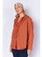 Kiremit Oxford Pamuklu Uzun Oversize Rahat Kesim Gömlek EK1000167422-7472 2