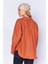 Kiremit Oxford Pamuklu Uzun Oversize Rahat Kesim Gömlek EK1000167422-7472 5