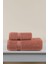 Luxe %100 Pamuk Premium 2'li Havlu Seti Kiremit 50x90 - 70x140 1