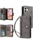 IPhone 16 Için Kılıf Artı El Kayışı ile Fermuar Cüzdan Kapak Manyetik Kart (Yurt Dışından) 1