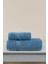 Luxe %100 Pamuk Premium 2'li Havlu Seti Mavi 50x90 - 70x140 1