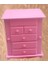 Hobi Takı Kutu Makyaj Şifonyer 90389 Model 9çekmece Parlak Pembe Ahşap Mdf Elyapım 2