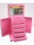 Hobi Takı Kutu Makyaj Şifonyer 90389 Model 9çekmece Parlak Pembe Ahşap Mdf Elyapım 3