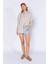 Taş Çizgili Uzun Oversize Rahat Kalıp Basic Kadın Gömlek| EK334348-7174 3