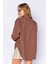 Kahve Kadın Rahat Kesim Poplin Gömlek| EK100163867-3867 5