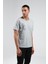 Boyama Gri Bisiklet Yaka Kısa Kollu Baskılı %100 Pamuklu T-Shirt| EE10008844-8844 4