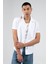 Beyaz Erkek Slim Fit Apaş Yaka Yazlık Gömlek| EE1007927-7927 1