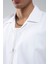 Beyaz Erkek Slim Fit Apaş Yaka Yazlık Gömlek| EE1007927-7927 4