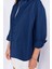 Lacivert Kadın Rahat Kesim Poplin Gömlek| EK100163867-3867 4