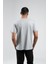 Boyama Gri Bisiklet Yaka Kısa Kollu Baskılı %100 Pamuklu T-Shirt| EE10008844-8844 5
