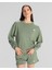 Authentic Sylia Sweatshirt Kadın Yeşil Regular Fit Sweatshirt 1