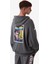 Authentic Zeus Warner Bros - Batman Erkek Gri Oversize Fit Sweatshirt 5