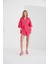 Fuşya Müslin Kadın Rahat Kesim Şort| EK1007205-7205 3