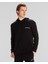 Authentic Theo Erkek Siyah Regular Fit Hoodie 3
