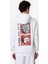 Authentic Manolo Warner Bros - Rick And Morty Erkek Beyaz Regular Fit Hoodie 4