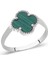 Yeşil Taşlı Yonca Yüzük 2