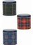 Ekose Desenli 3'lü Set Oval Saklama Kabı 108X150X130 mm 1,7 Lt EFB07I3 1