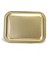 Çiçek Desenli 233x307 mm Dikdörtgen Metal Dekoratif Sunum Tepsisi - Siyah Sarı 2